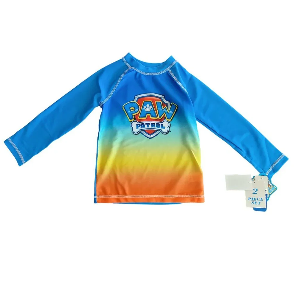 NEW Paw Patrol Swim Set. Boys Size 4T. Long‎ Sleeve